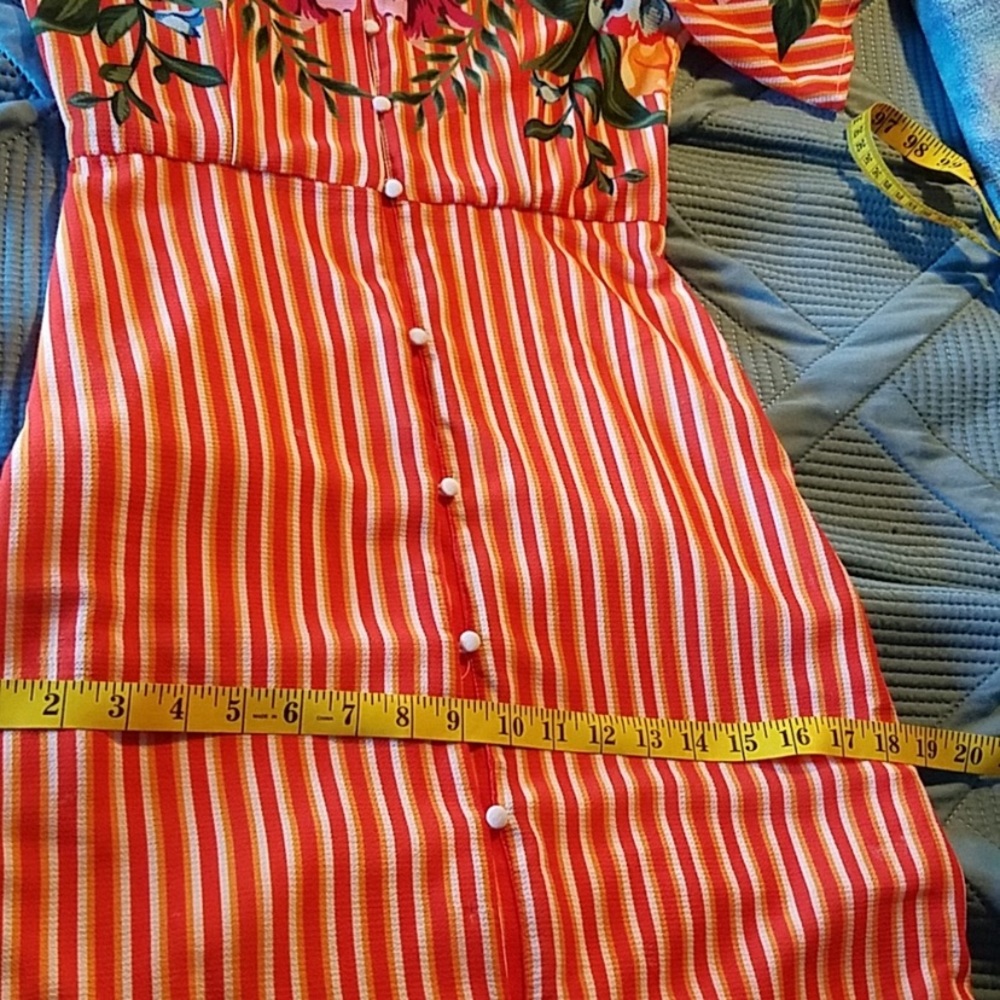 NWOT LULU’STROPICAL FLORAL FULL SKIRT MAXI DRESS - Picture 11 of 13